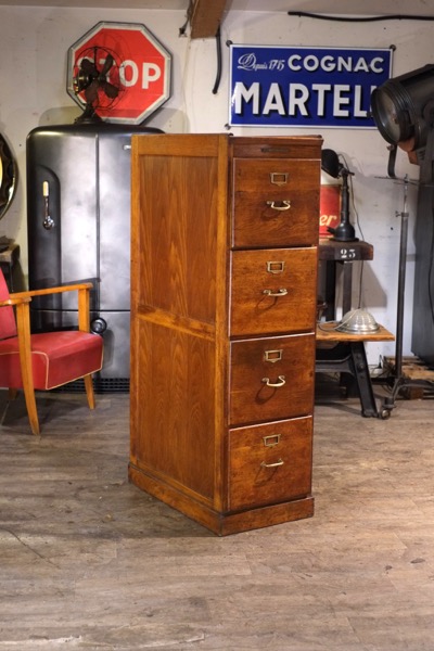 meuble classeur bois ancien 1900